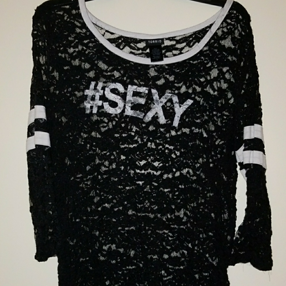 Long sleeve lace shirt